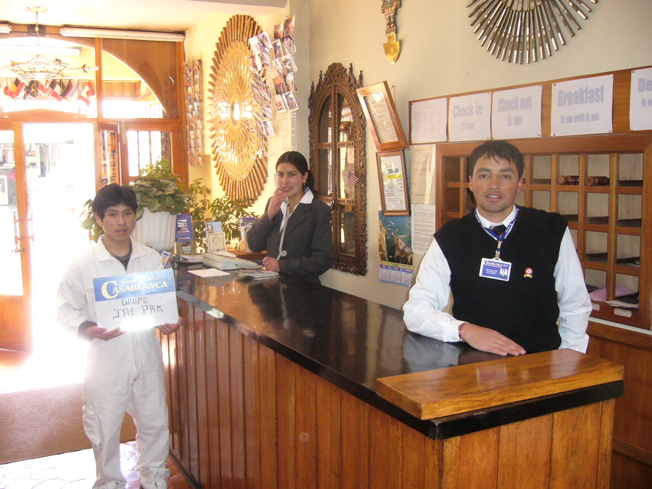 Recepcion Hotel Casablanca Cusco2
